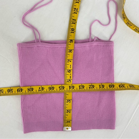 Brandy Melville,‎ 3 crop top tanks. pink, Grey, Blue + White. All One size - Picture 7 of 12